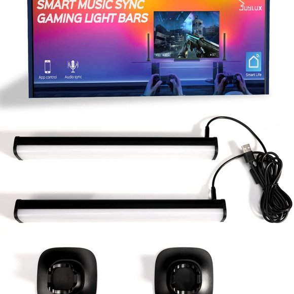 Smart LED Light Bar, Gaming Lights Ambient Lighting, Bluetooth TV - 2 in box - Picture 2 of 7